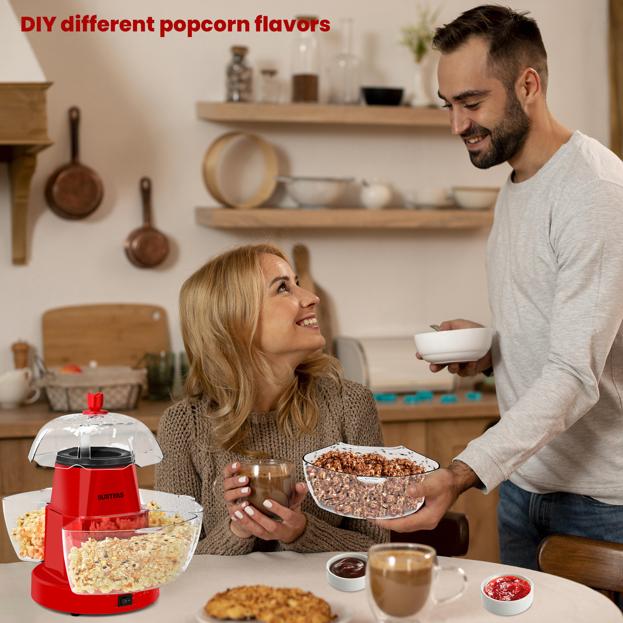 1200W Electric Hot Air Popcorn - Air Popcorn Maker reseña y precio