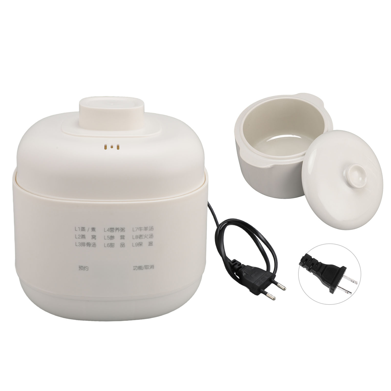 Mini Electric Stew Pot 200W 1L - Slow Cooker Ceramic reseña y precio