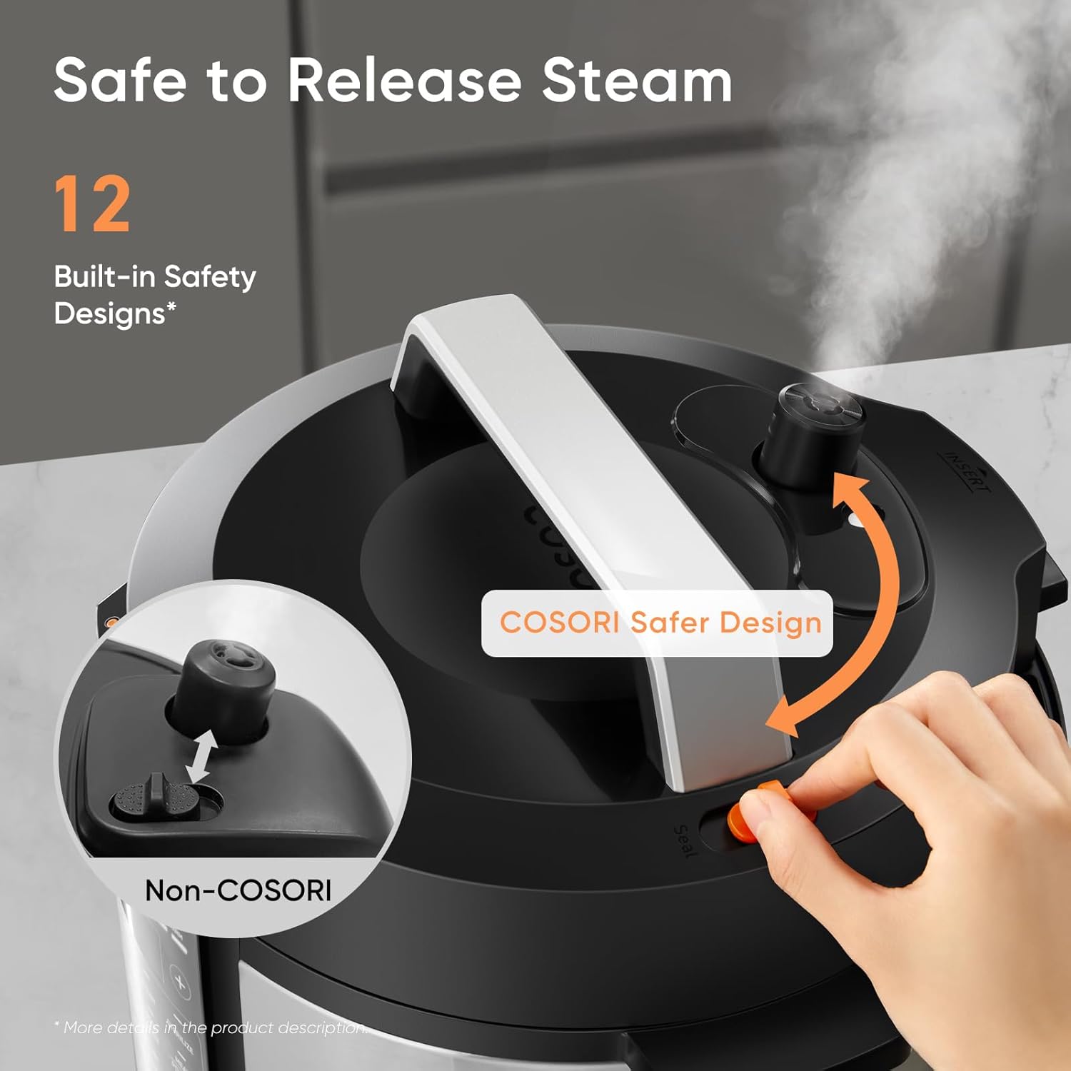 Pressure Cooker 6QT 9-in-1 Mul - Slow Cooker Ceramic reseña y precio