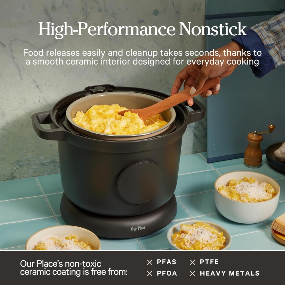 6 Qt Ceramic Nonstick Multicoo - Slow Cooker Ceramic reseña y precio