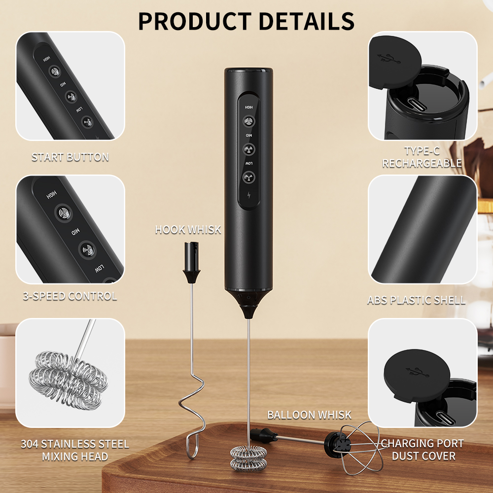 3 in 1 Electric Handheld Milk  - Kitchen Appliances Home reseña y precio