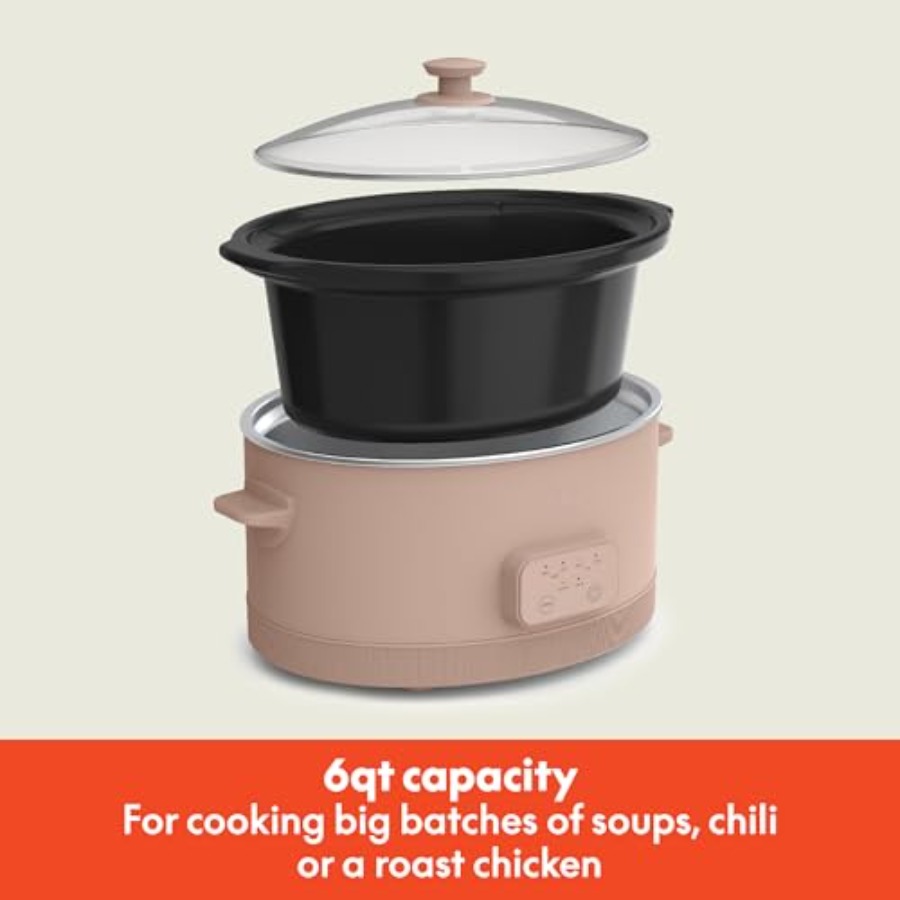 6.0 Qt Programmable Slow Cooke - Slow Cooker Ceramic reseña y precio