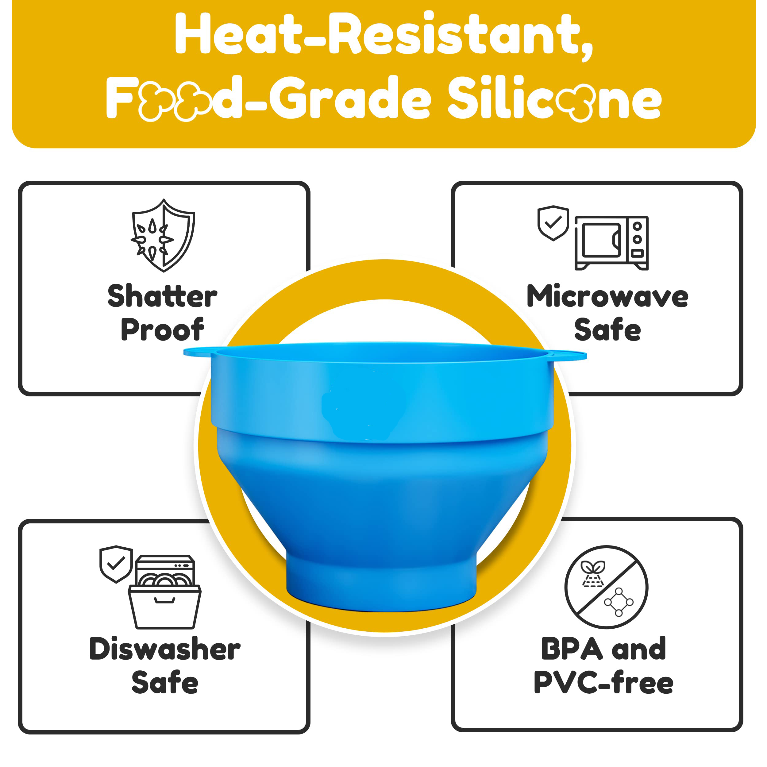 Microwave Silicone Popcorn Pop - Air Popcorn Maker reseña y precio
