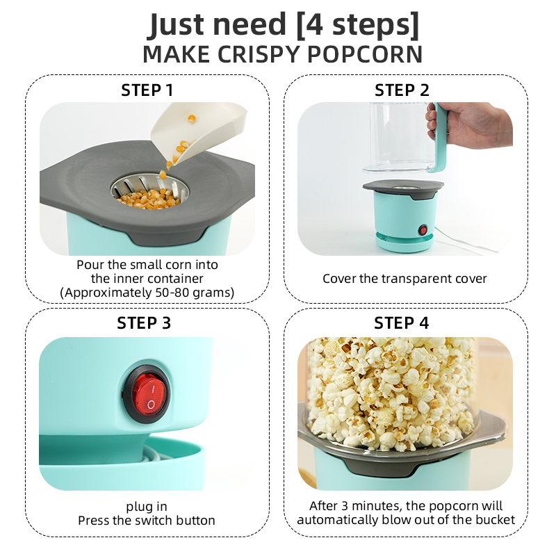 Popcorn Machine Household Heal - Air Popcorn Maker reseña y precio