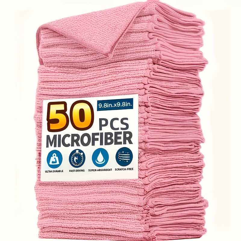 1-50Pcs Light Pink Microfiber  - Kitchen Appliances Home reseña y precio