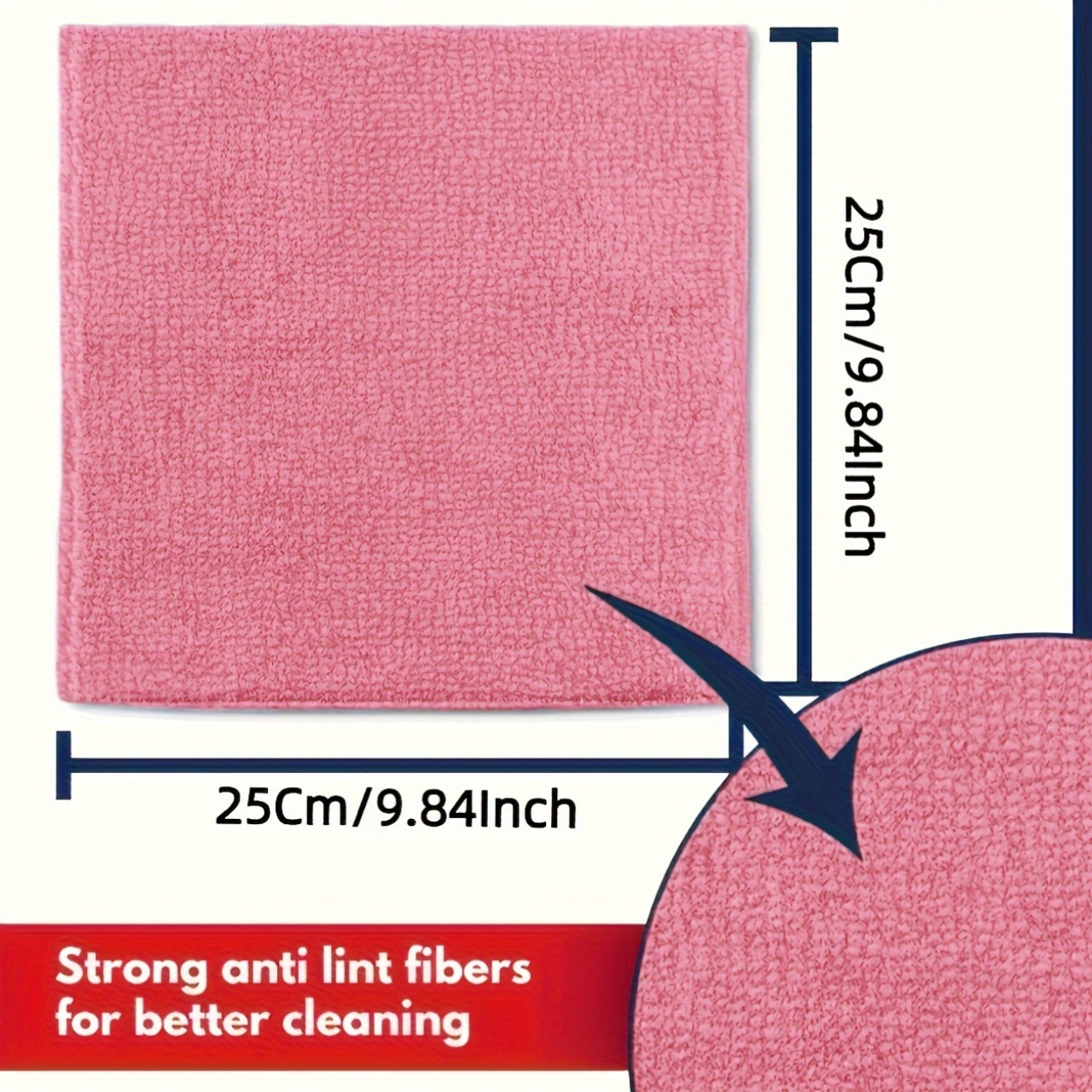 1-50Pcs Light Pink Microfiber  - Kitchen Appliances Home reseña y precio