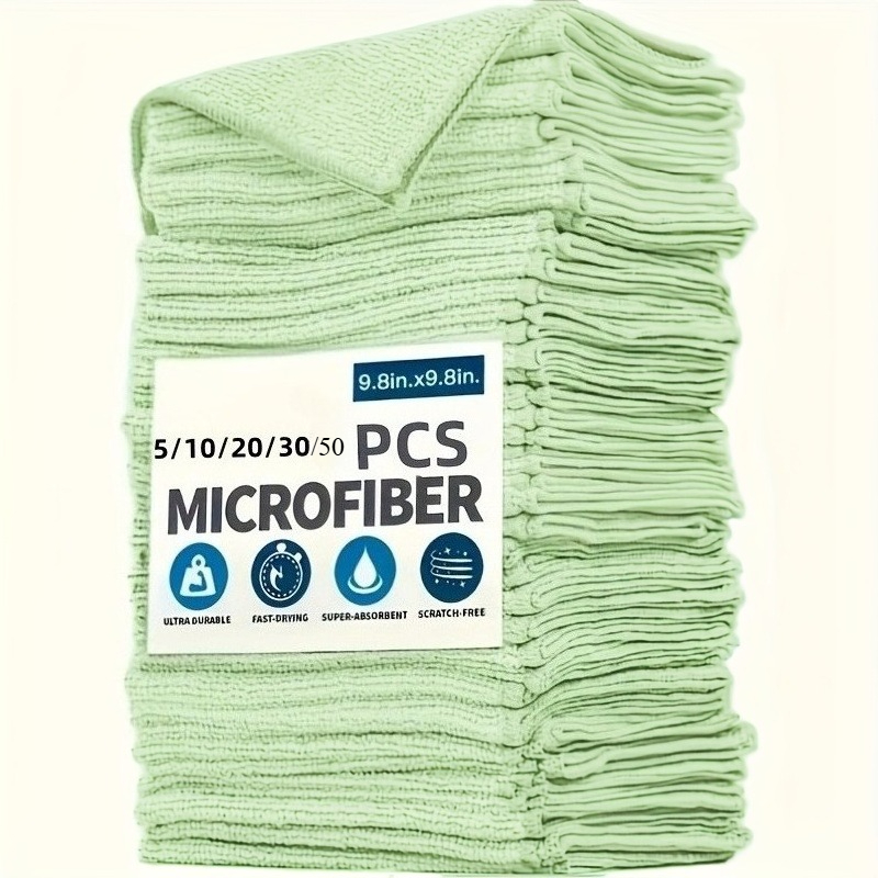 1-50Pcs Light Green Microfiber - Kitchen Appliances Home reseña y precio