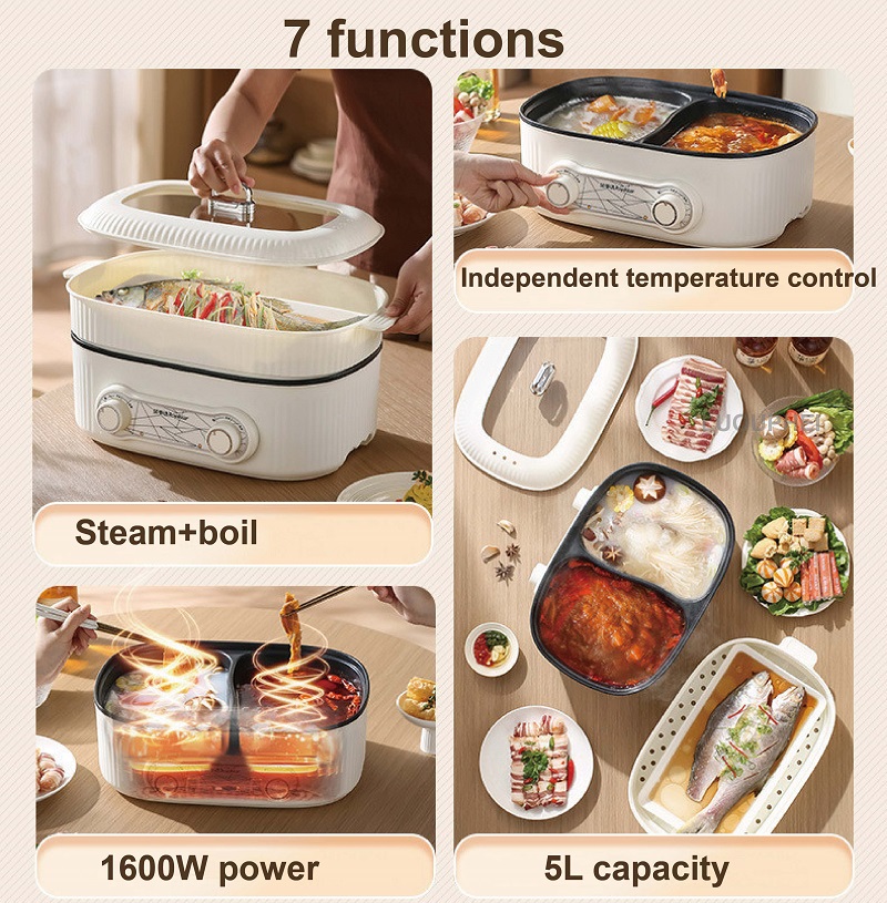 6L Double Liner Electric Hot P - Slow Cooker Ceramic reseña y precio